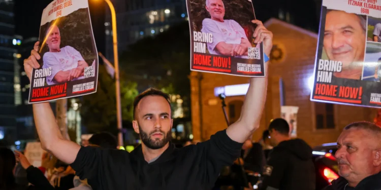 Hamas shares footage of two captives while considering a ceasefire.