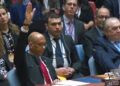 The United States rejects Palestinian request for complete UN membership.