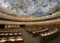 UNHRC adopts resolution condemning Israel for war crimes; India and 12 other countries abstain.