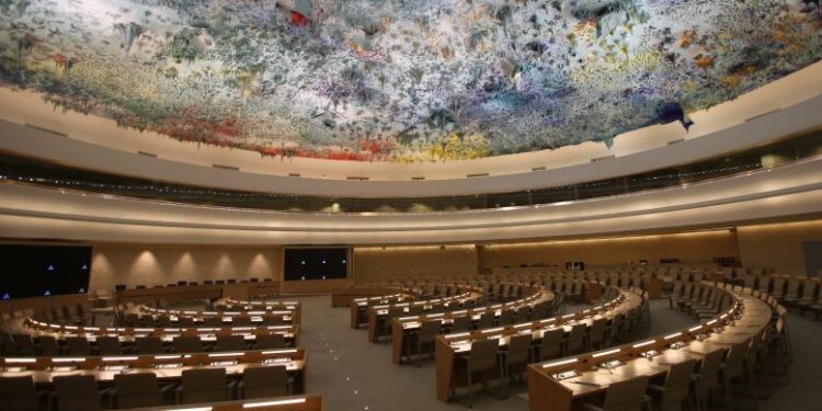 UNHRC adopts resolution condemning Israel for war crimes; India and 12 other countries abstain.