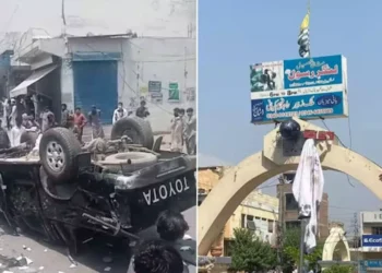 Posters calling for the merger of PoK with India have sparked protests in the region.