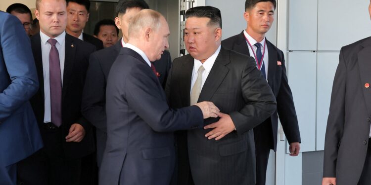 Kim Jong Un of North Korea shows his backing for Vladimir Putin in his Victory Day statement.