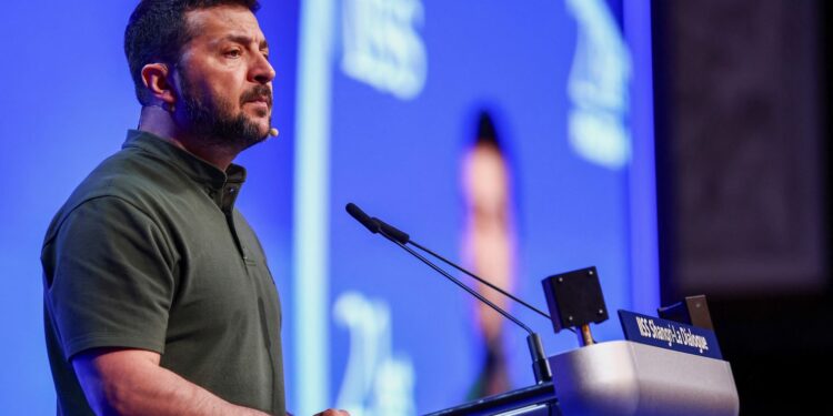 Asia’s largest security conference is governed by Ukrainian President Volodymyr Zelensky.