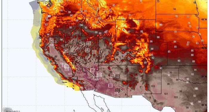 A scorching heat wave is engulfing the Southwest US, putting Arizona, California, and Nevada on high alert.