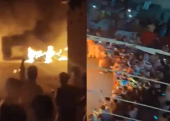 A man was lynched by a mob in Pakistan for allegedly desecrating the Quran, leading to the police station being set on fire.