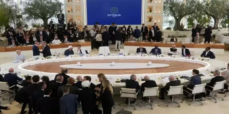 PM Modi emphasized the need to break up technology monopolies during the Outreach session at the G7 Summit 2024.