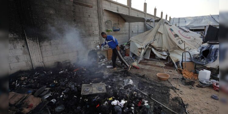 The local chief of the Red Cross in Rafah vividly remembers the horrifying scenes of a pile of bodies and blood after an Israeli strike.