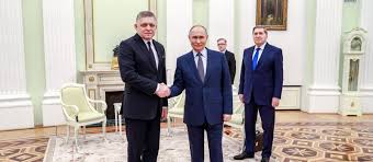 Putin suggests Slovakia could act as a mediator for a peace agreement in Ukraine, stating that Fico maintains a neutral stance.