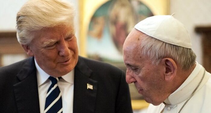 Pope calls Trump’s immigration enforcement a ‘disgrace’.