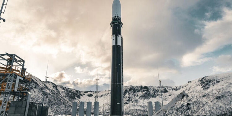 European orbital rocket plunges into the ocean just moments after taking off from Norway.