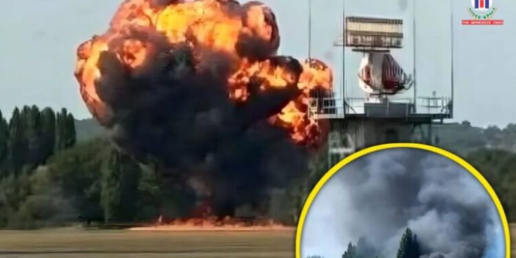 A plane crashed shortly after taking off from a London airport; a huge fireball was captured on camera.