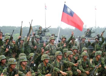 What occurs during Taiwan’s military drills aimed at defending against China?