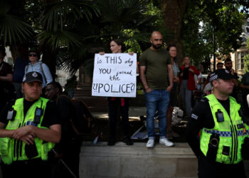 UK authorities detain 200 individuals in the biggest demonstration since the ban on Palestine actions.