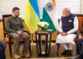 Zelenskyy contacts PM Modi before the meeting with Putin in China; India emphasizes its commitment to a peaceful resolution.