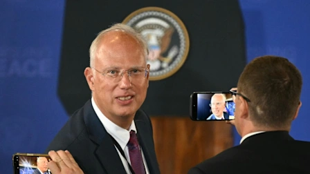 German Foreign Minister meets EU and NATO officials, along with India’s Piyush Goyal, in Brussels following the postponement of a trip to China.